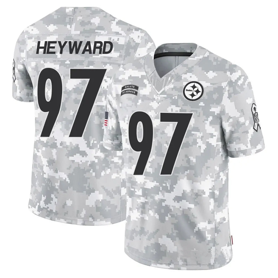 CBdoa P.Steelers #97 Cameron Heyward Player Arctic Camo Salute to Service Limited Stitched Jerseys