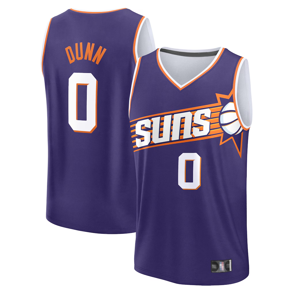 CBdoa P.Sunss #0 Ryan Dunn Fanatics Purple 2024 Draft Fast Break Player Jerseys - Icon Edition