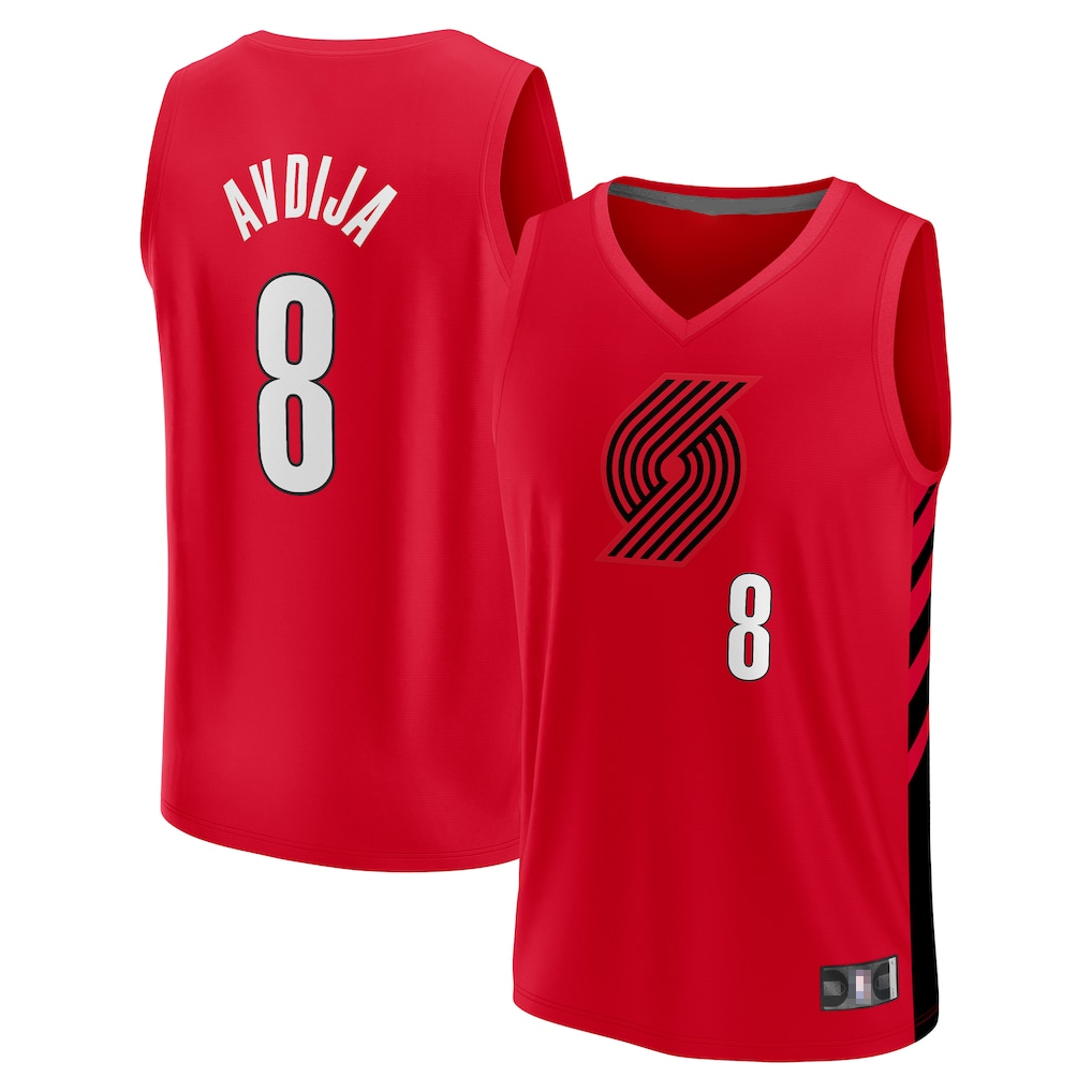 CBdoa PT.Blazers #8 Deni Avdija Fanatics Red Fast Break Player Jerseys - Statement Edition