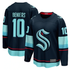 CBdoa S.Kraken #10 Matty Beniers Deep Sea Blue Premier Breakaway Player Jerseys
