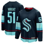 CBdoa S.Kraken #51 Shane Wright Deep Sea Blue Home Breakaway Player Jerseys