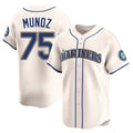 CBdoa S.Mariners #75 Andres Munoz Player Cream Home Limited Stitched Jerseys