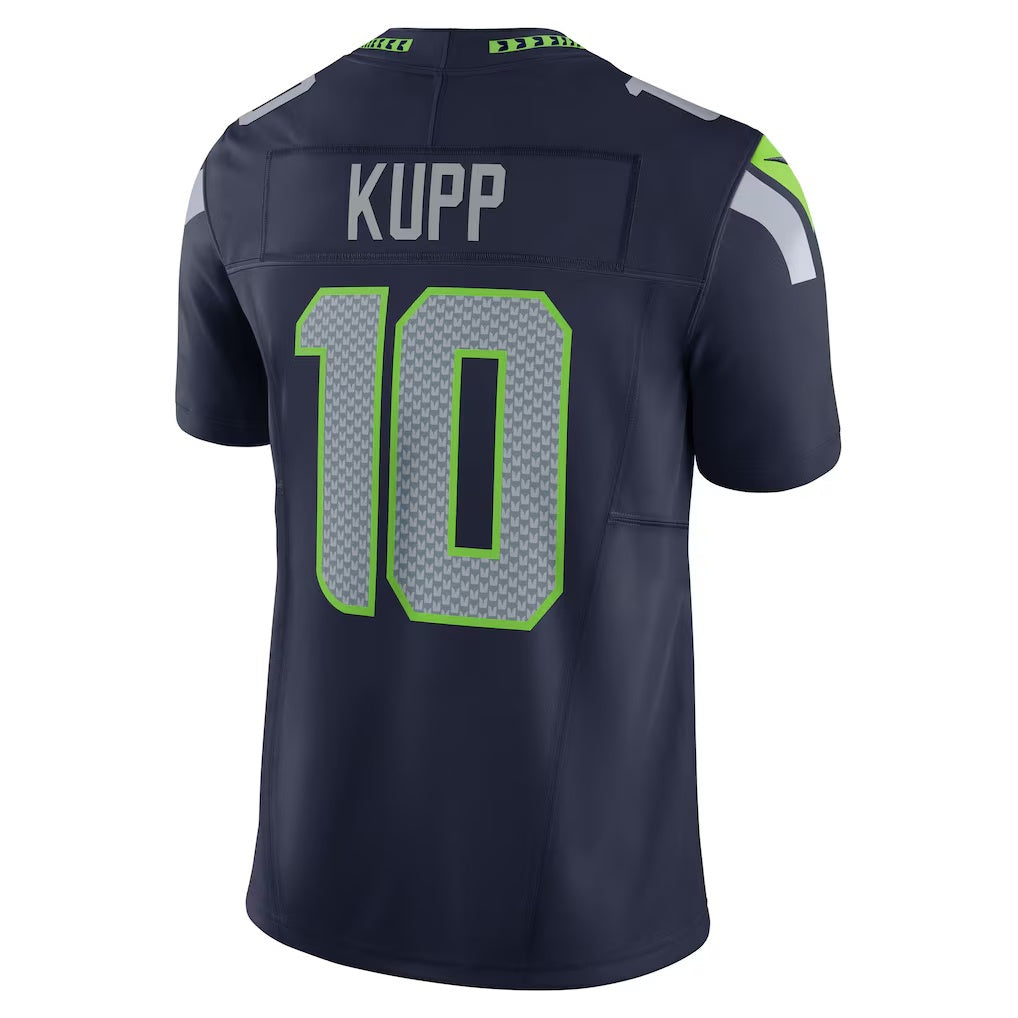 CBdoa S.Seahawks #10 Cooper Kupp College Navy Team Vapor F.U.S.E. Limited Stitched Jerseys