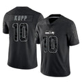 CBdoa S.Seahawks #10 Cooper Kupp Player Black Limited Reflective Home Game Stitched Jerseys
