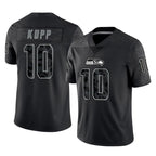 CBdoa S.Seahawks #10 Cooper Kupp Player Black Limited Reflective Home Game Stitched Jerseys