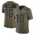 CBdoa S.Seahawks #10 Cooper Kupp Player Olive 2025 Salute To Service Limited Home Game Stitched Jerseys