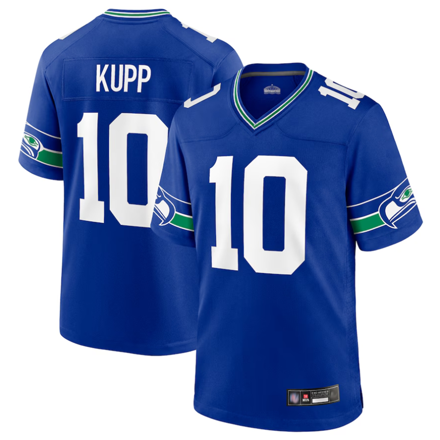 CBdoa S.Seahawks #10 Cooper Kupp Player Royal Game Stitched Jerseys