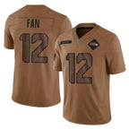 CBdoa S.Seahawks #12 12th Fan Player Brown Limited Salute To Service Home Game Stitched Jerseys