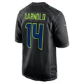 CBdoa S.Seahawks #14 Sam Darnold Black Fashion Game Stitched Jerseys