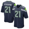 CBdoa S.Seahawks #21 Devon Witherspoon Player Navy Home Game Stitched Jerseys