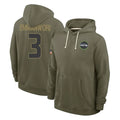 CBdoa S.Seahawks #3 Nick Emmanwori Player Olive Salute to Service Pullover Hoodies Limited Stitched Jerseys