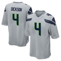 CBdoa S.Seahawks #4 Michael Dickson Player Gray Home Game Stitched Jerseys