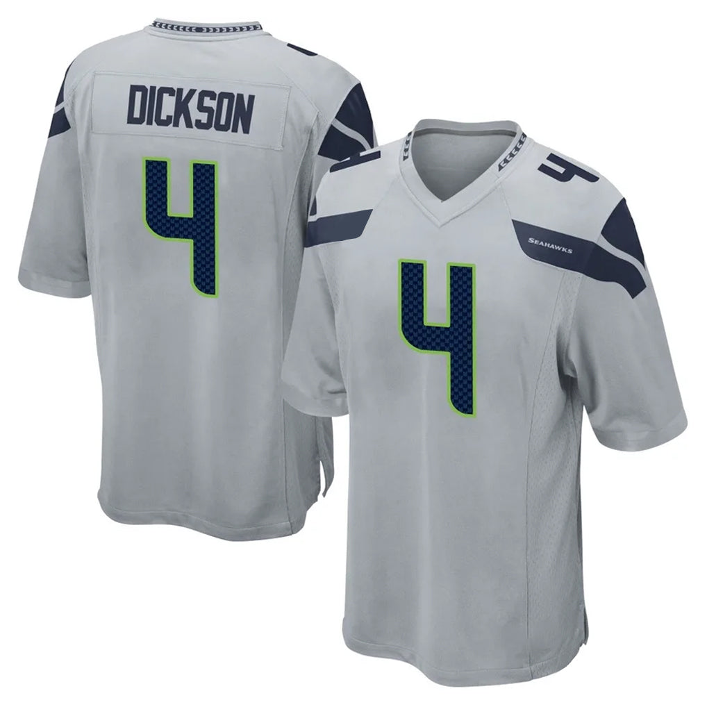 CBdoa S.Seahawks #4 Michael Dickson Player Gray Home Game Stitched Jerseys