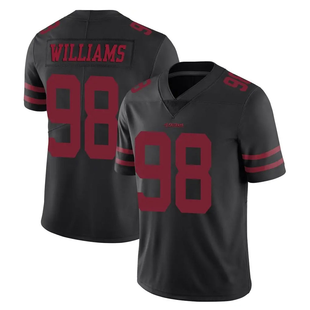 CBdoa SF.49ers #98 Mykel Williams Player Black Alternate Limited Vapor Untouchable Home Game Stitched Jerseys