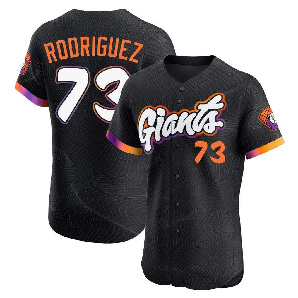 CBdoa SF.Giants #73 Randy Rodriguez Player Black City Connect Home Limited Elite Stitched Jerseys