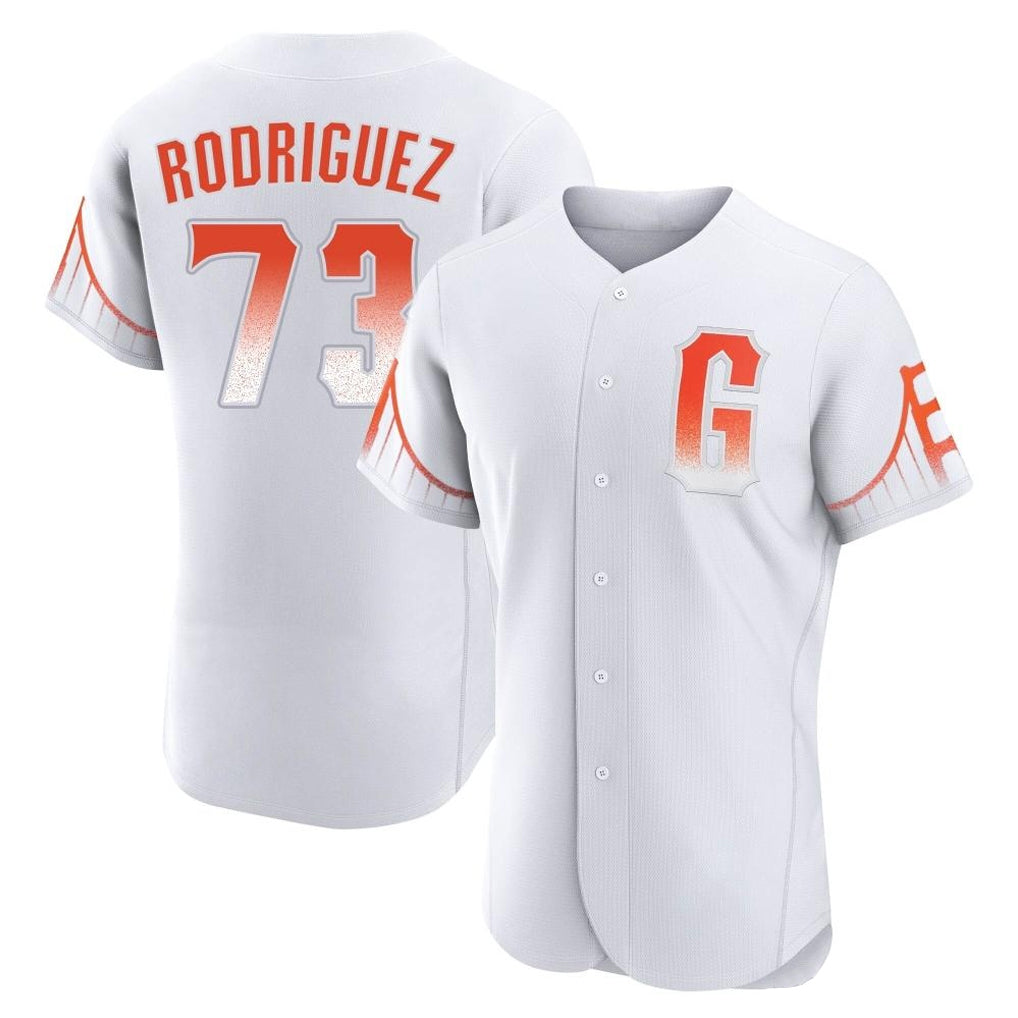 CBdoa SF.Giants #73 Randy Rodriguez Player White City Connect Home Limited Elite Stitched Jerseys