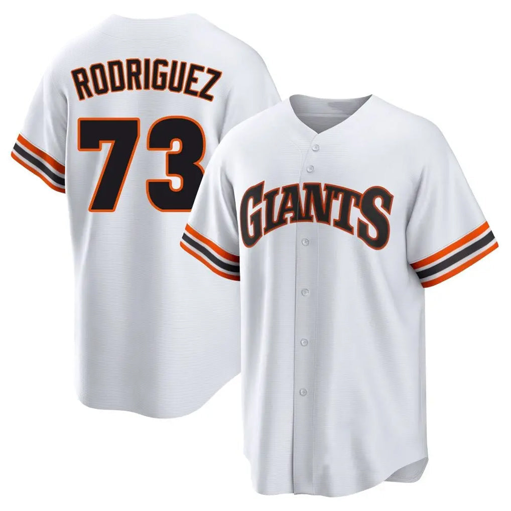 CBdoa SF.Giants #73 Randy Rodriguez Player White Home Game Stitched Jerseys