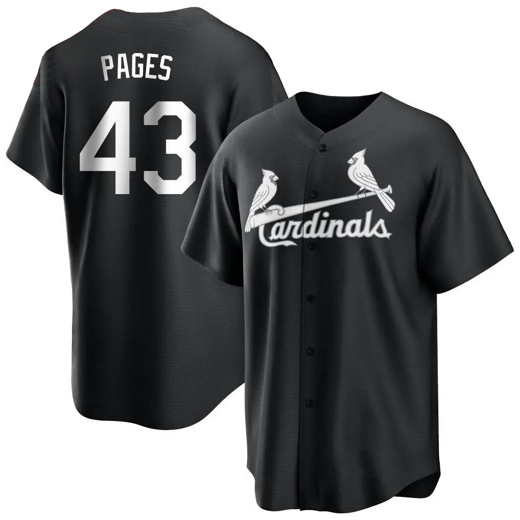 CBdoa St. Louis Cardinals #43 Pedro Pages Player Black City Connect Home Limited Stitched Jerseys