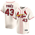 CBdoa St. Louis Cardinals #43 Pedro Pages Player Cream Home Limited Stitched Jerseys
