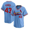 CBdoa St. Louis Cardinals #43 Pedro Pages Player Light Blue City Connect Home T-shirt Stitched Jerseys