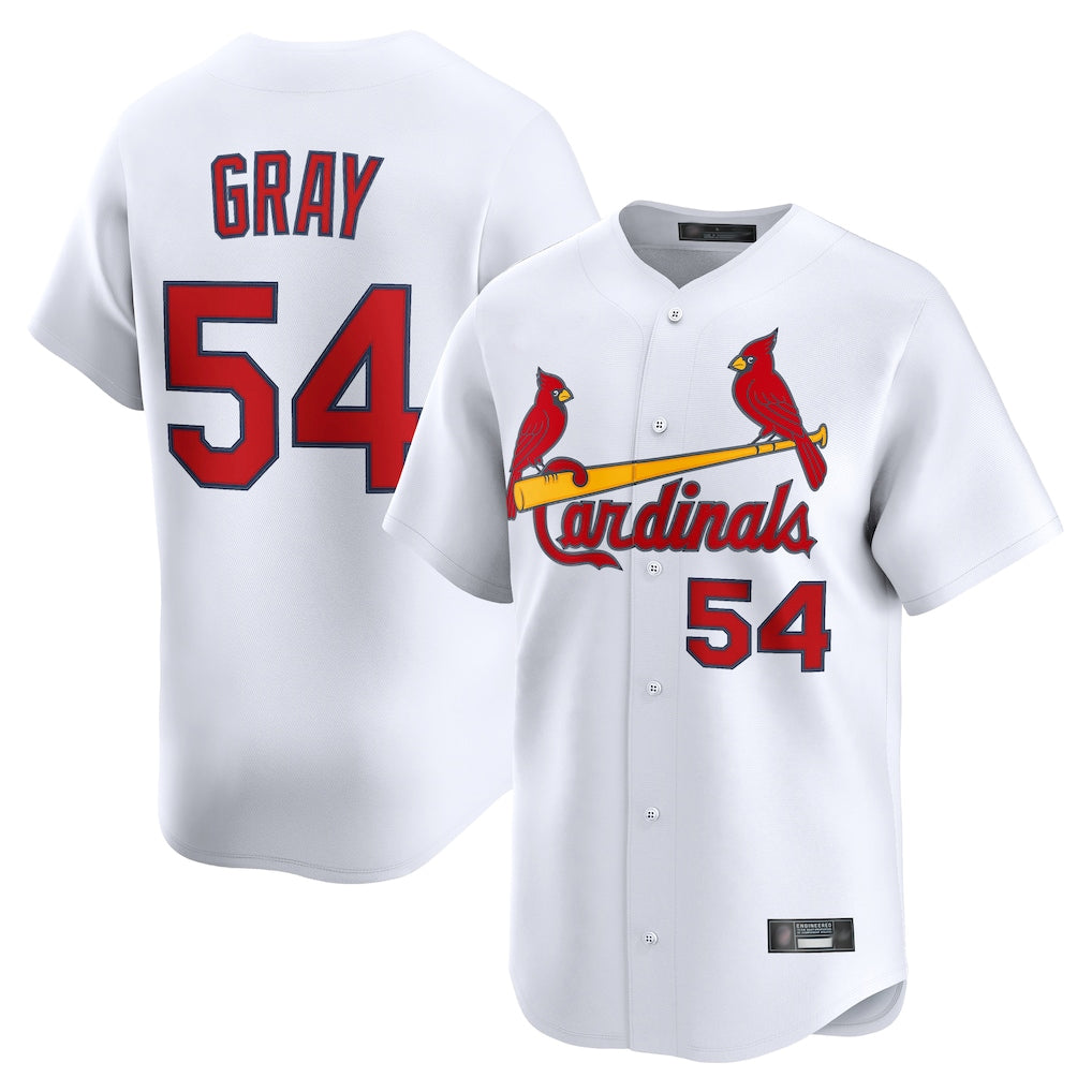 CBdoa St. Louis Cardinals #54 Sonny Gray Player White Home Limited Stitched Jerseys