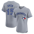 CBdoa T.Blue Jays #15 Chad Green Player Gray Home Elite Limited Stitched Jerseys