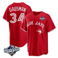 CBdoa T.Blue Jays #34 Kevin Gausman Player Red 2025 American League All Stitched Jerseys