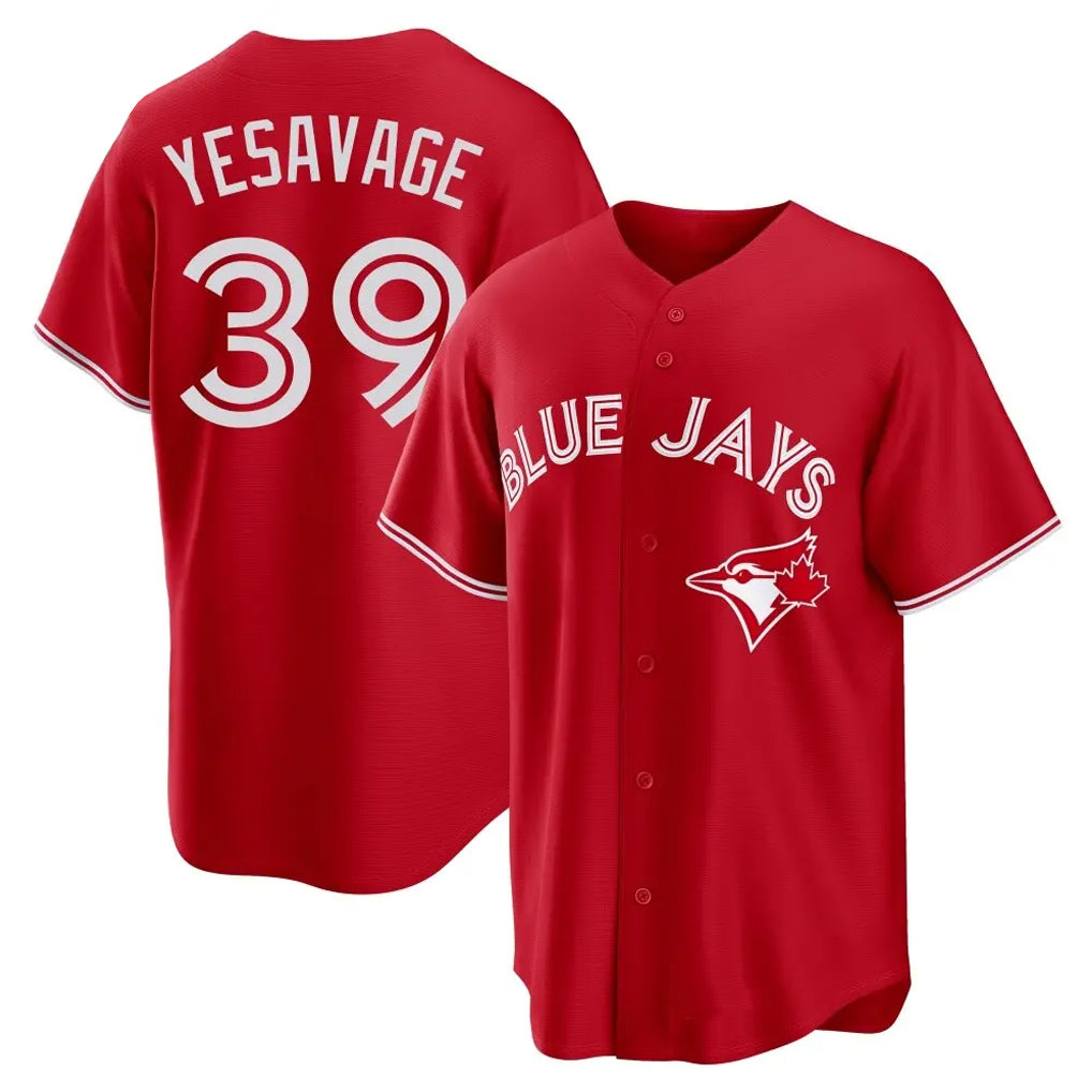 CBdoa T.Blue Jays #39 Trey Yesavage Player Red Home Game Stitched Jerseys