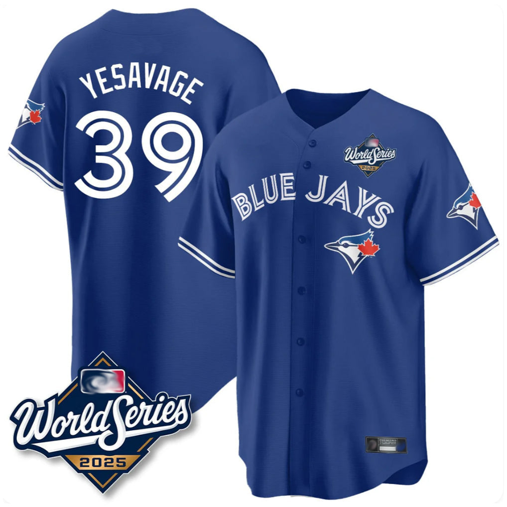 CBdoa T.Blue Jays #39 Trey Yesavage Player Royal 2025 World Series Limited All Stitched Jerseys