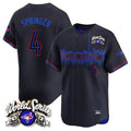 CBdoa T.Blue Jays #4 George Springer Player Black 2025 American League City Connect Limited Stitched Jerseys