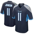 CBdoa T.Titans #11 Jermaine Johnson II Player Navy Home Game Stitched Jerseys