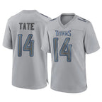 CBdoa T.Titans #14 Carnell Tate Player Gray Atmosphere Fashion Home Game Stitched Jerseys