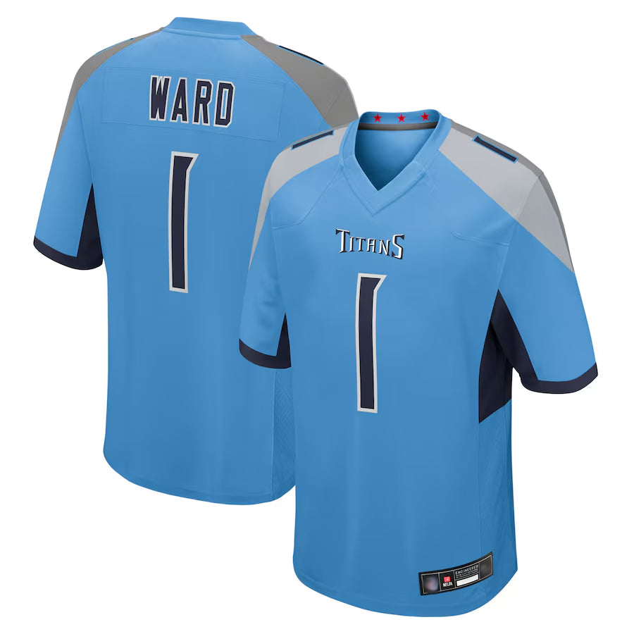 CBdoa T.Titans #1 Cameron Ward Player Light Blue Game Stitched Jerseys