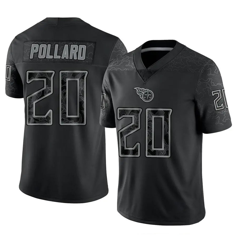 CBdoa T.Titans #20 Tony Pollard Player Black RFLCTV Limited Stitched Jerseys
