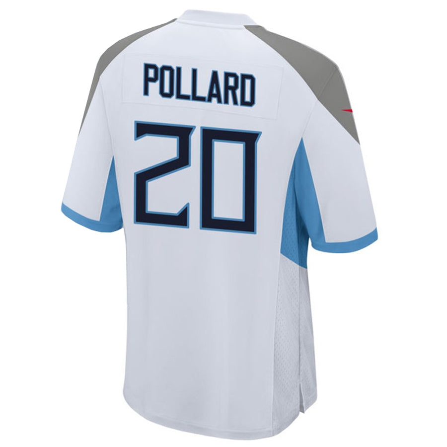 CBdoa T.Titans #20 Tony Pollard Player White Home Game Stitched Jerseys