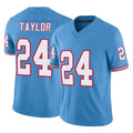 CBdoa T.Titans #24 Alontae Taylor Player Light Blue Limited Vapor F.U.S.E. Home Game Stitched Jerseys