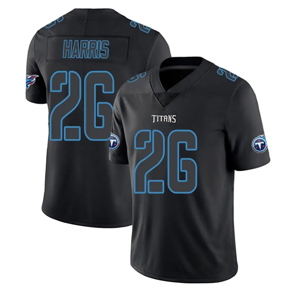 CBdoa T.Titans #26 Marcus Harris Player Black Impact Limited Home Game Stitched Jerseys