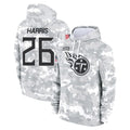 CBdoa T.Titans #26 Marcus Harris Player Camo Arctic Salute to Service Pullover Hoodies Home Game Stitched Jerseys