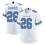 CBdoa T.Titans #26 Marcus Harris Player White 2026 Game Home Stitched Jerseys