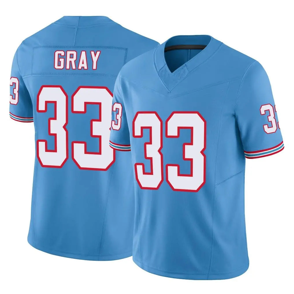 CBdoa T.Titans #33 Cedric Gray Player Light Blue Limited Vapor F.U.S.E. Home Game Stitched Jerseys