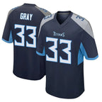 CBdoa T.Titans #33 Cedric Gray Player Navy Home Game Stitched Jerseys