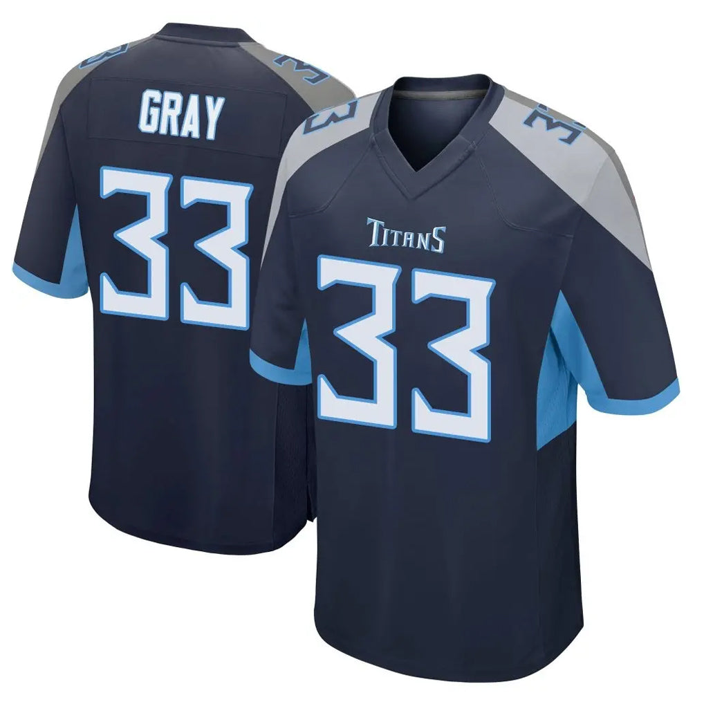 CBdoa T.Titans #33 Cedric Gray Player Navy Home Game Stitched Jerseys