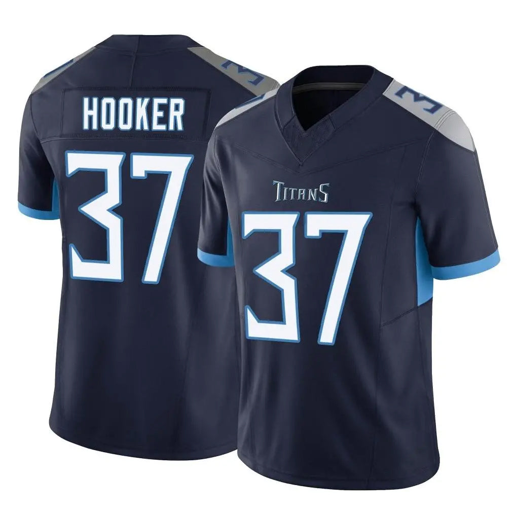 CBdoa T.Titans #37 Amani Hooker Player Navy Limited Vapor F.U.S.E. Home Game Stitched Jerseys