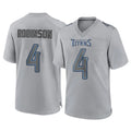 CBdoa T.Titans #4 Wan'Dale Robinson Player Gray Atmosphere Fashion Home Game Stitched Jerseys