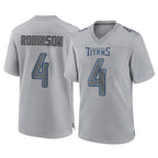 CBdoa T.Titans #4 Wan'Dale Robinson Player Gray Atmosphere Fashion Home Game Stitched Jerseys