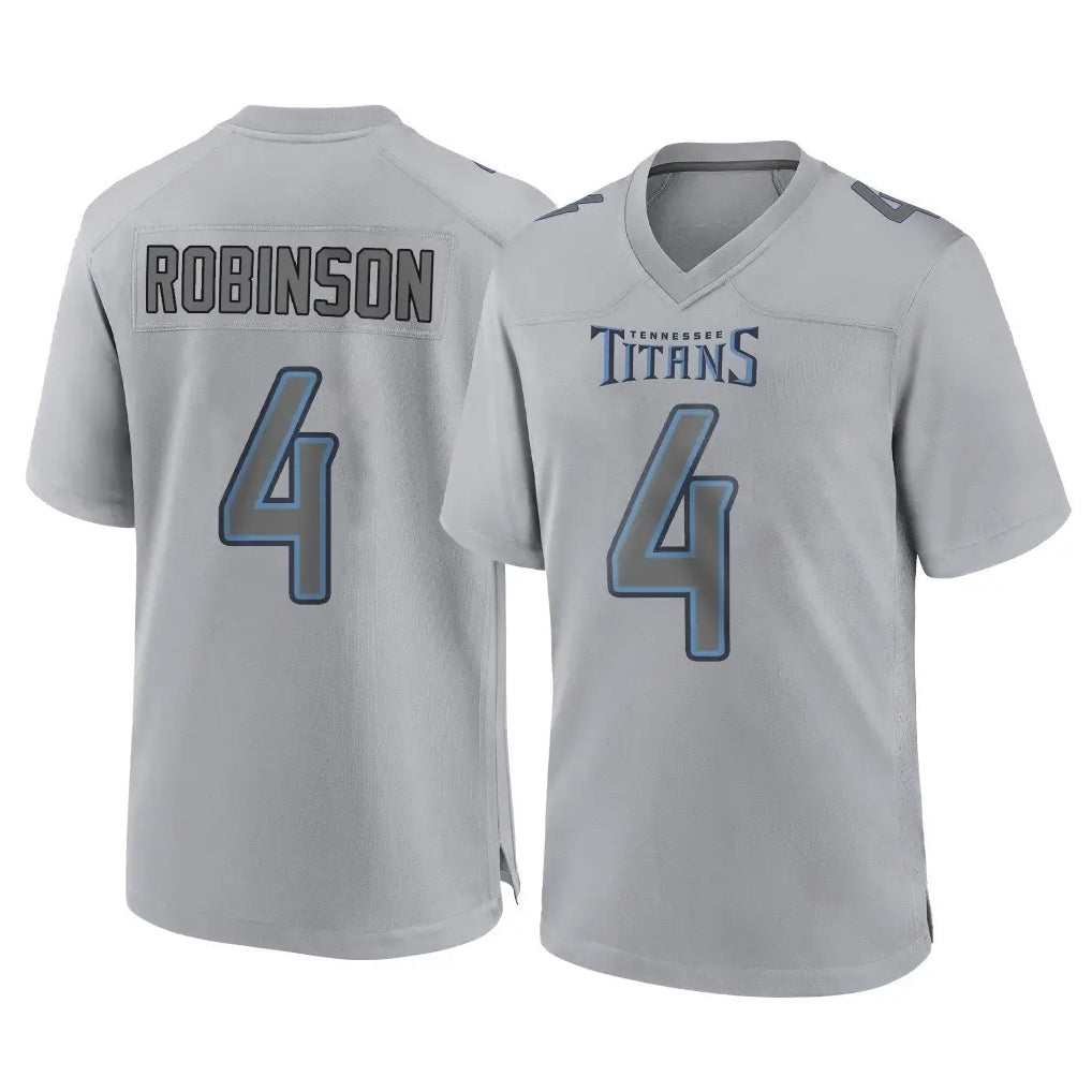 CBdoa T.Titans #4 Wan'Dale Robinson Player Gray Atmosphere Fashion Home Game Stitched Jerseys