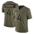 CBdoa T.Titans #4 Wan'Dale Robinson Player Olive Limited 2025 Salute to Service Home Game Stitched Jerseys