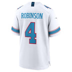 CBdoa T.Titans #4 Wan'Dale Robinson White Game Stitched Jerseys