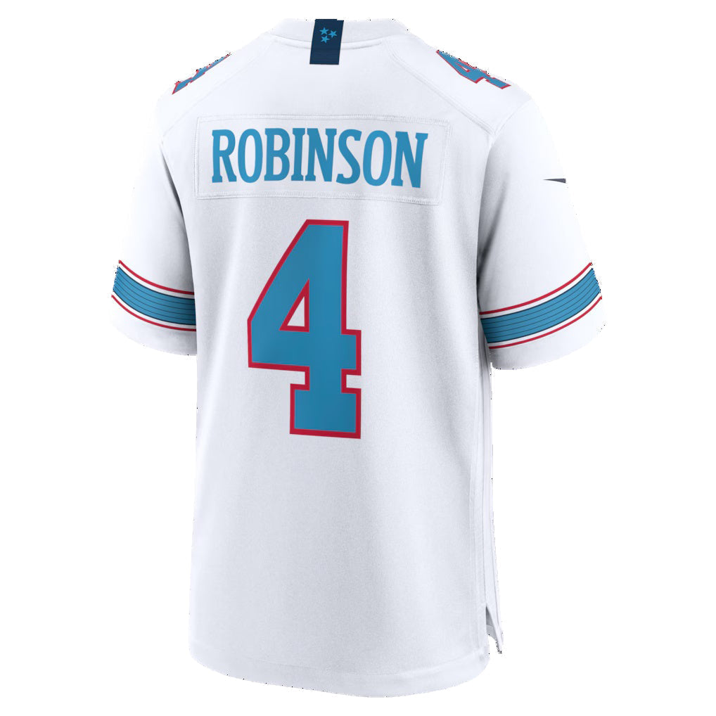 CBdoa T.Titans #4 Wan'Dale Robinson White Game Stitched Jerseys