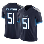 CBdoa T.Titans #51 Austin Schlottmann Player Navy Limited Vapor F.U.S.E. Home Game Stitched Jerseys